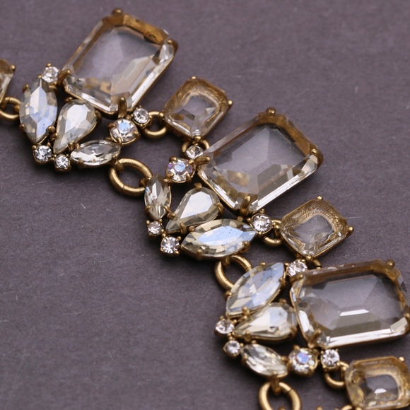 J.crew Cluster Drop Crystal Statement Necklace - Picture 4 of 6
